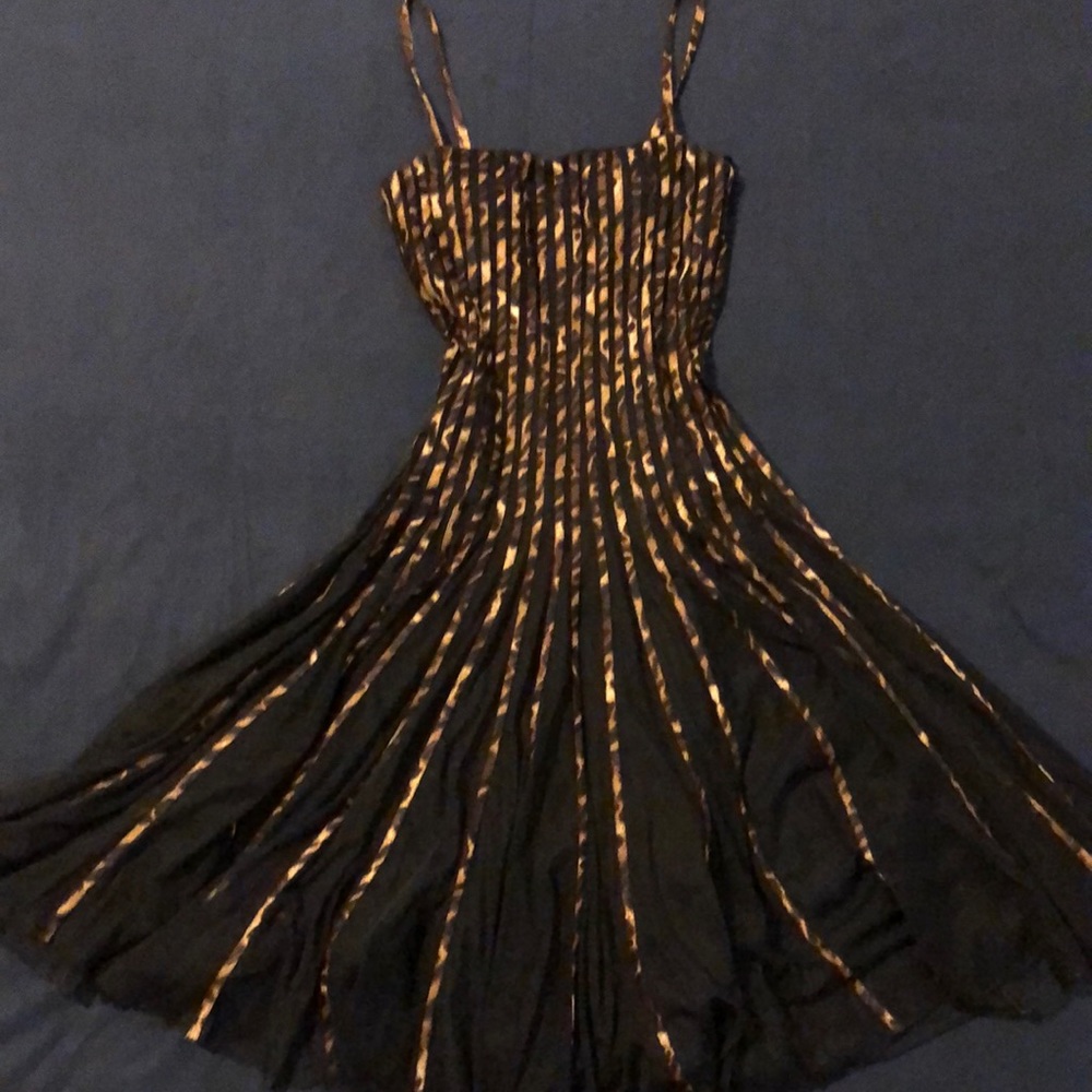 Leopard print black/brown formal dress